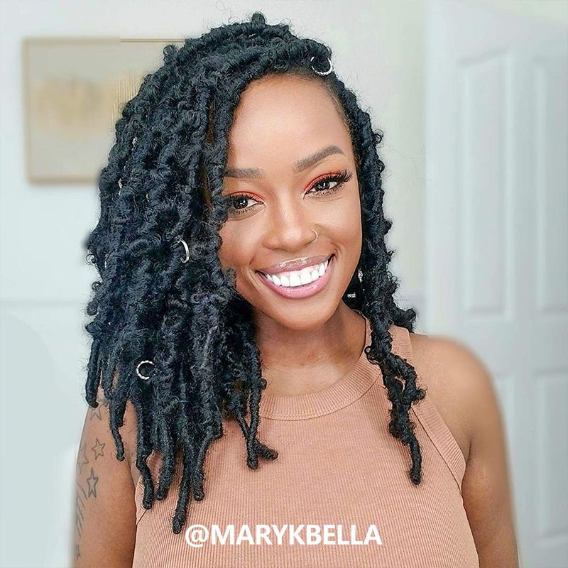 Whimsical Butterfly Locs