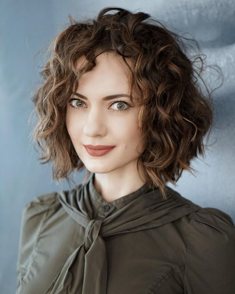 Tousled Bob with Curls