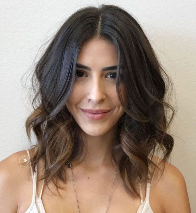Tousled Wavy Lob