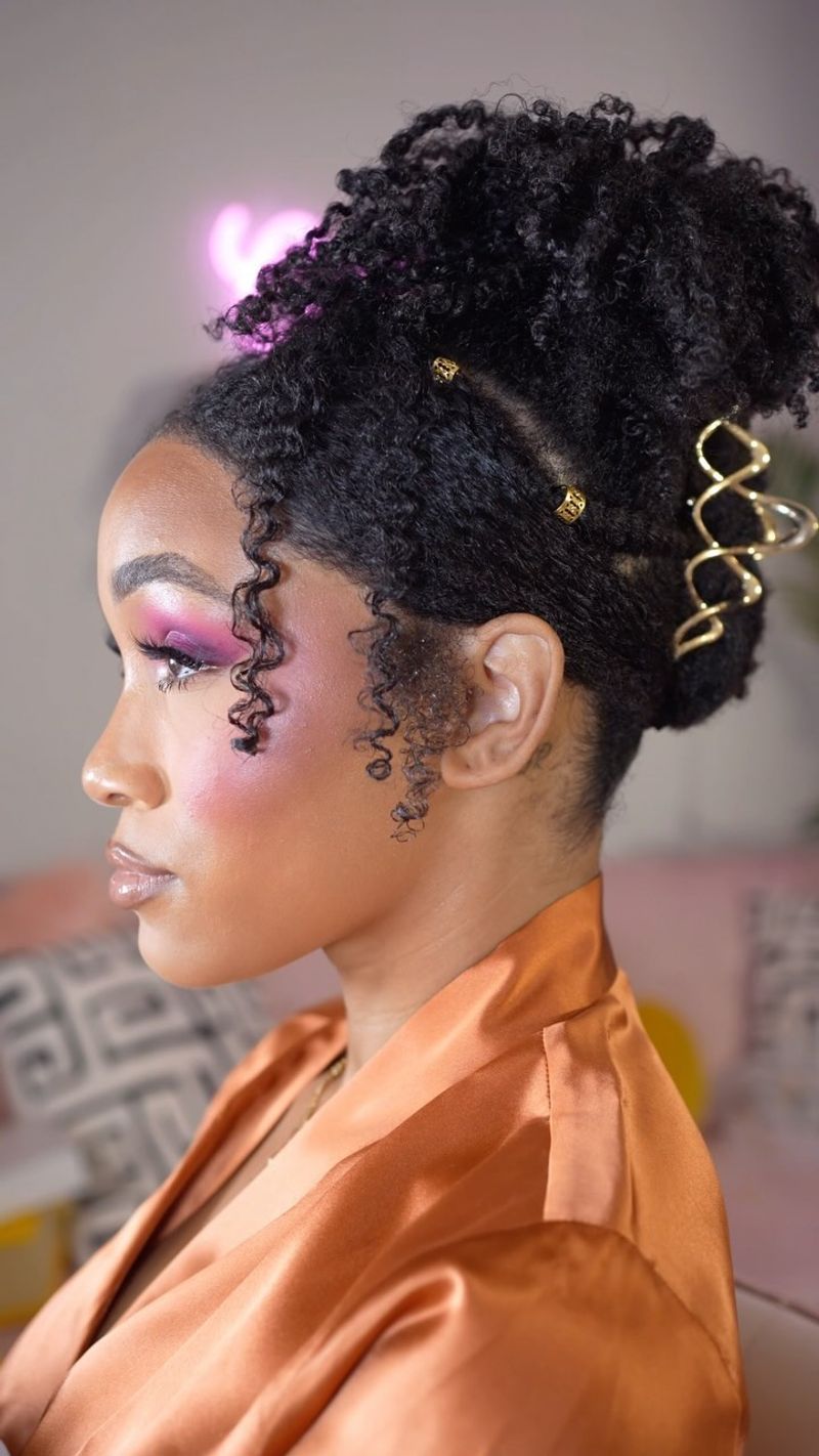 Trendy: Braided Updo with Accessories