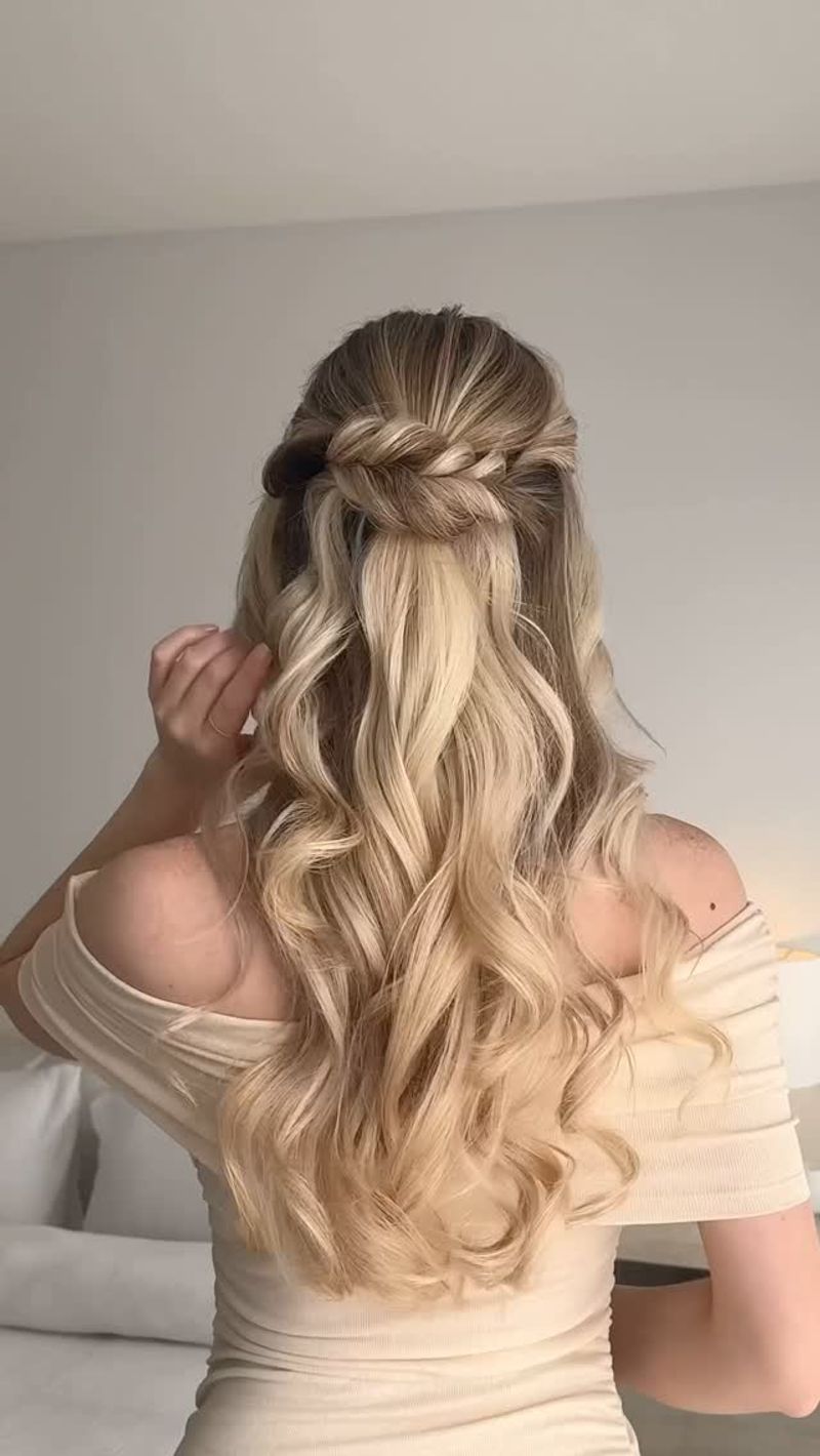 Twisted Half-Up Bun