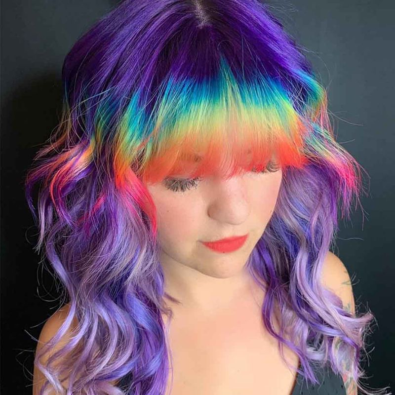 Creative Color Wolf Cut