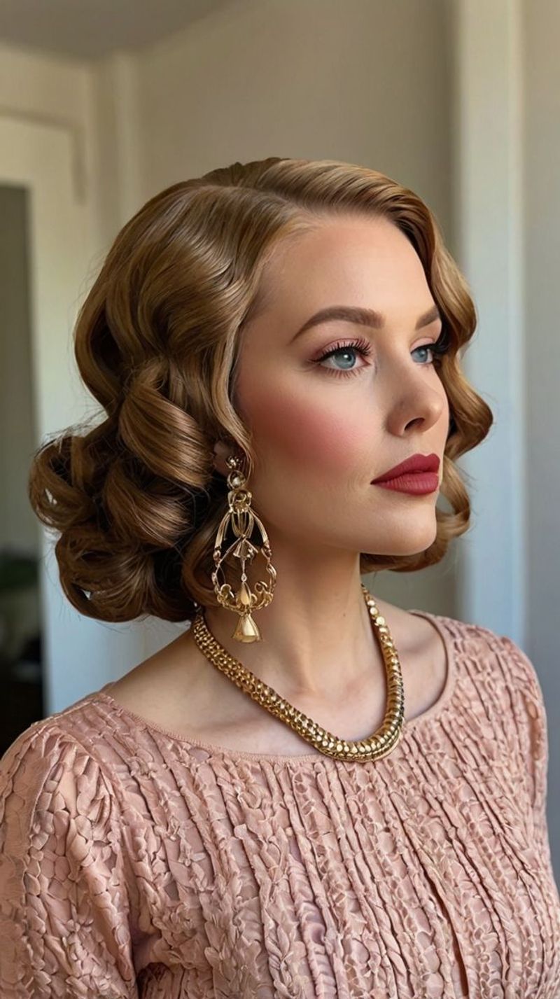 Vintage Glamour Faux Bob