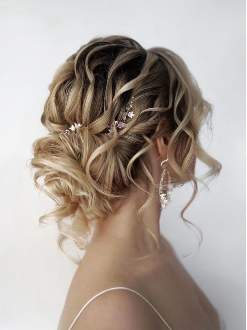 Voluminous Curly Updo