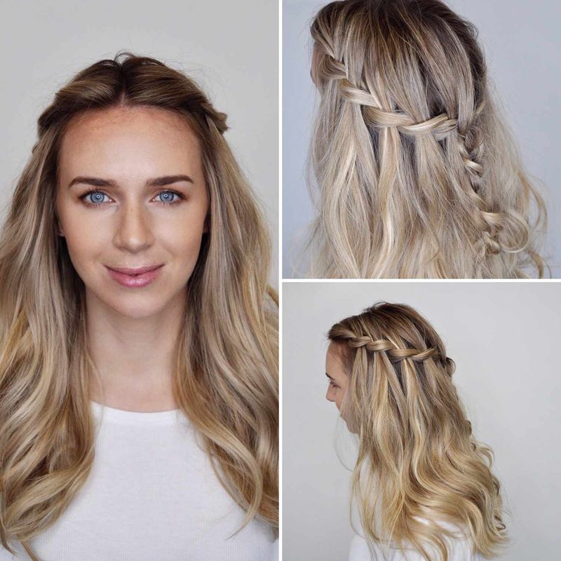Waterfall French Braid