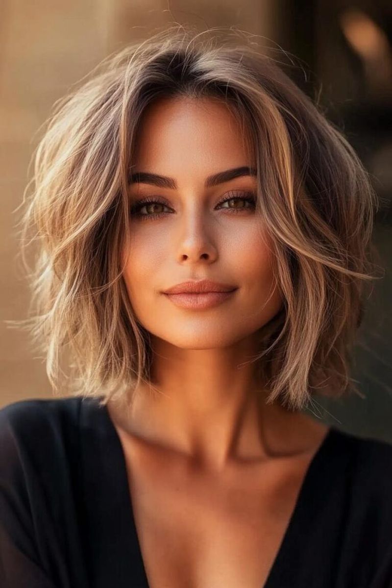 Wavy Layered Bob