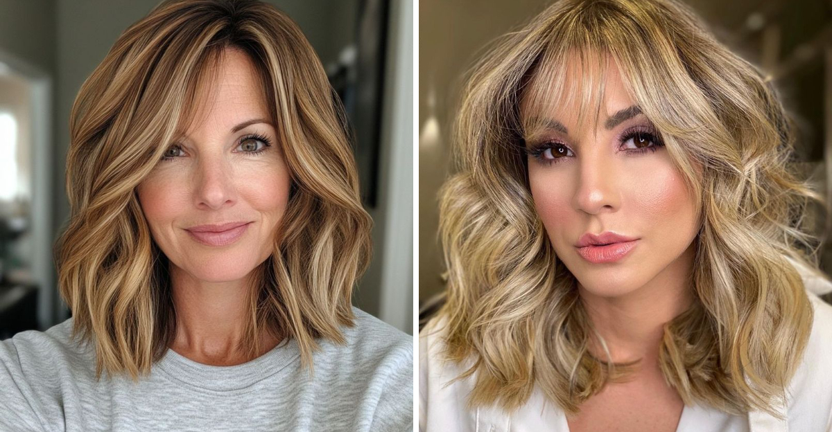 12 Medium-Length Hairstyles That Flatter Mature Faces and 8 That Look Great After 45