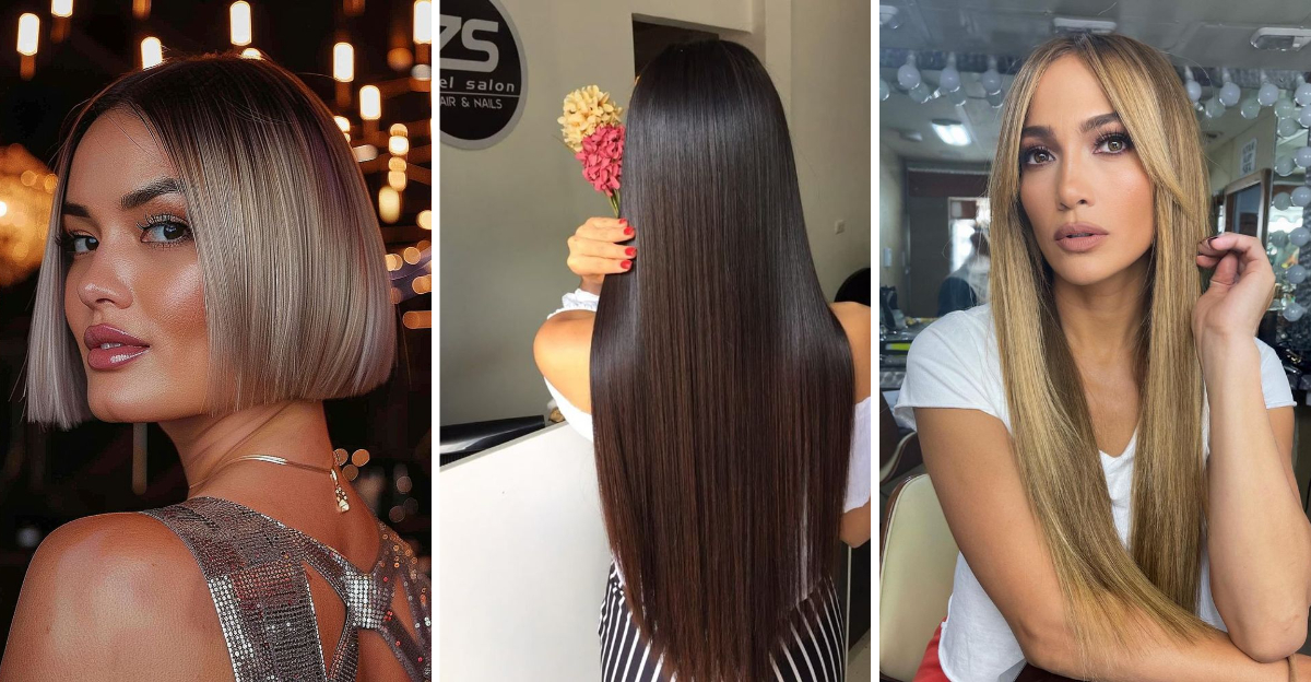 16 Straight Hairstyles That Stay Shiny All Day and 4 Extras That Feel Just as Silky
